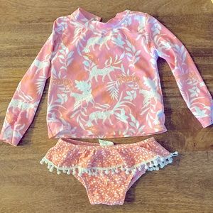 Feather 4 Arrow Girls Swim Set - 2T
